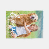 Niedlich Hunde LIEBE Pfosten Drucken Custom Pet Fo Fleecedecke (Vorderseite (Horizontal))
