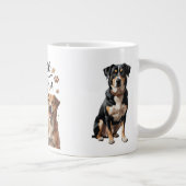 Niedlich Hunde Lover Jumbo Tasse (Rechts)