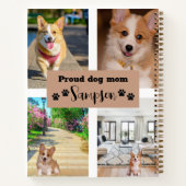Niedlich Hunde Mama Benutzerdefinierte Foto-Journa Notizblock (Rückseite)