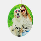 Niedlich Hunde Mama Foto Keramik Ornament (Rechts)