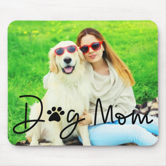 Niedlich Hunde Mama Foto Mousepad (Vorne)