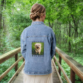 Niedlich Hunde Mama Personalisiertes Foto Jeansjacke
