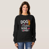 Niedlich Hunde Mutter Wein Yorkshire Terrier Dog M Sweatshirt (Vorne ganz)