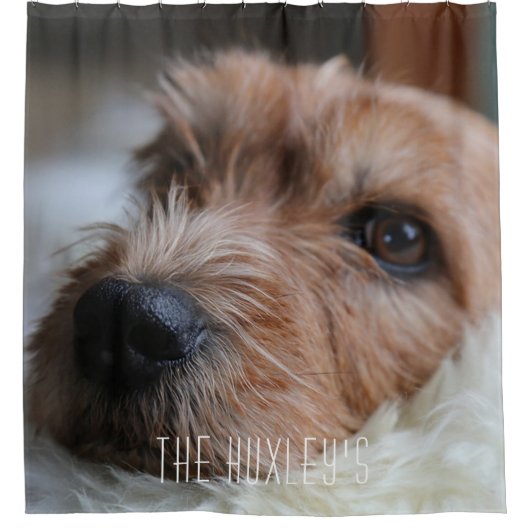 Niedlich Hunde Personalisiert Duschvorhang (Vorderseite)