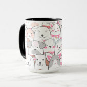 Niedlich Hunde Tasse (Vorderseite Links)
