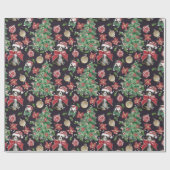 Niedlich Hunde Weihnachtsbuch Geschenkpapier (Flach)