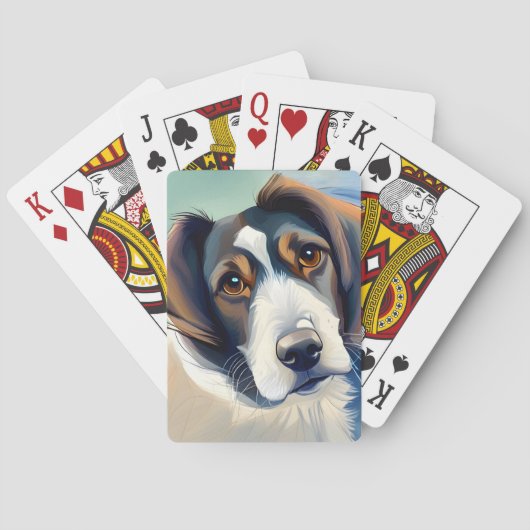 Niedlich Hundeskizze Spielkarten (Rückseite)