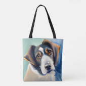 Niedlich Hundeskizze Tasche (Rückseite)