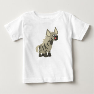 Niedlich Hungriger Cartoon Striped Hyena Baby T - T-shirt