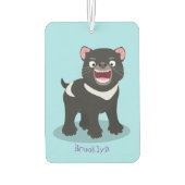 Niedlich hungriger Tasmanischer Teufel Cartoon Ill Autolufterfrischer (Rückseite)