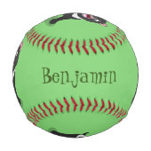 Niedlich hungriger Tasmanischer Teufel Cartoon Ill Baseball (Vorderseite)