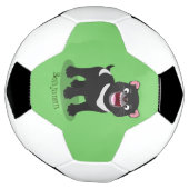 Niedlich hungriger Tasmanischer Teufel Cartoon Ill Fußball (Gedreht)