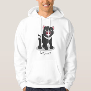 Niedlich hungriger Tasmanischer Teufel Cartoon Ill Hoodie