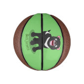 Niedlich hungriger Tasmanischer Teufel Cartoon Ill Mini Basketball (Vertikal)