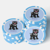 Niedlich hungriger Tasmanischer Teufel Cartoon Ill Pokerchips (Stapel)