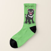 Niedlich hungriger Tasmanischer Teufel Cartoon Ill Socken (Links - Außen)