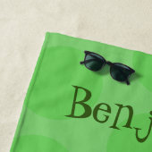 Niedlich hungriger Tasmanischer Teufel Cartoon Ill Strandtuch (Beispiel)