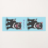 Niedlich hungriger Tasmanischer Teufel Cartoon Ill Yogamatte (Rückseite (Horizontal))