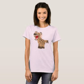 Niedlich Hungriges Cartoon Hyena Women T - Shirt (Vorne ganz)
