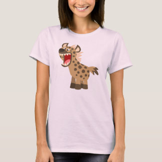 Niedlich Hungriges Cartoon Hyena Women T - Shirt
