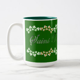 Niedlich Hunter Green St Patricks Day Lucky Kleebl Zweifarbige Tasse