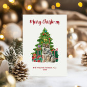 Niedlich Husky Dog - Familie Weihnachten