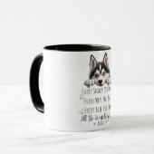 Niedlich Husky Dog Funny Custom Tasse (Vorderseite Links)