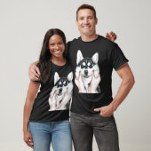 Niedlich Husky Dog T-Shirt (Unisex)
