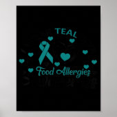 Niedlich I Aquamarin für Lebensmittelallergien Auf Poster (Vorne)