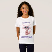 Niedlich I Axolotl Questions Girl T-Shirt (Vorne ganz)