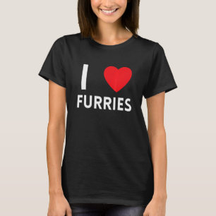 Niedlich I Heart Furries Fandom Liebe 3 T-Shirt