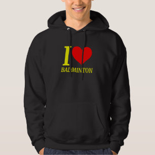 Niedlich I Liebe Badminton Player Hoodie