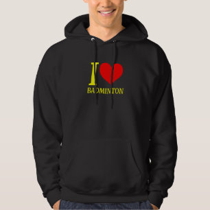 Niedlich I Liebe Badminton Player Hoodie