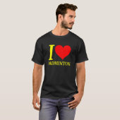 Niedlich I Liebe Badminton Player T-Shirt (Vorne ganz)