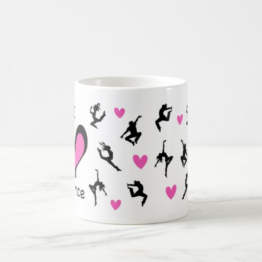 Niedlich I Liebe Dance Gemustert Kaffeetasse (Mittel)