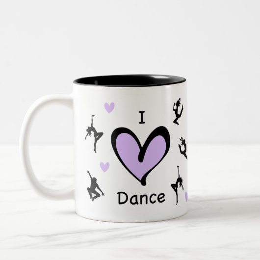 Niedlich I Liebe Dance Tasse (Links)