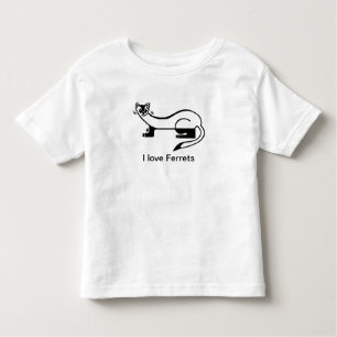 Niedlich I Liebe FERRETS - Tierfreund - Natur Kleinkind T-shirt
