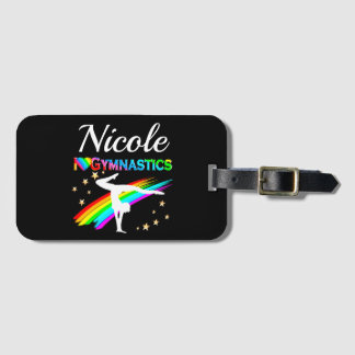 NIEDLICH I LIEBE GYMNASTICS PERSONALISIERTES DESIG GEPÄCKANHÄNGER