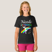 NIEDLICH I LIEBE GYMNASTICS PERSONALISIERTES DESIG T-Shirt (Vorne ganz)