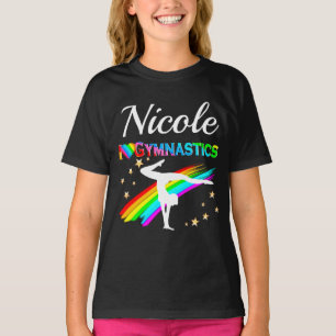 NIEDLICH I LIEBE GYMNASTICS PERSONALISIERTES DESIG T-Shirt
