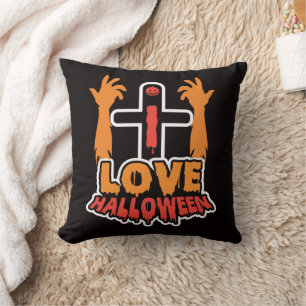 Niedlich I Liebe Halloween-Kissen Kissen