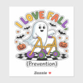 Niedlich I Liebe Herbstverhütung Physikalischer Th Aufkleber (Blatt)