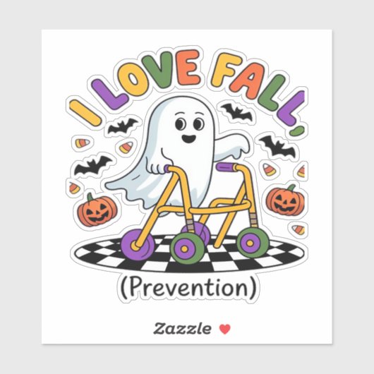 Niedlich I Liebe Herbstverhütung Physikalischer Th Aufkleber (Blatt)