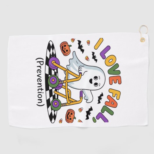 Niedlich I Liebe Herbstverhütung Physikalischer Th Golfhandtuch (Horizontal)