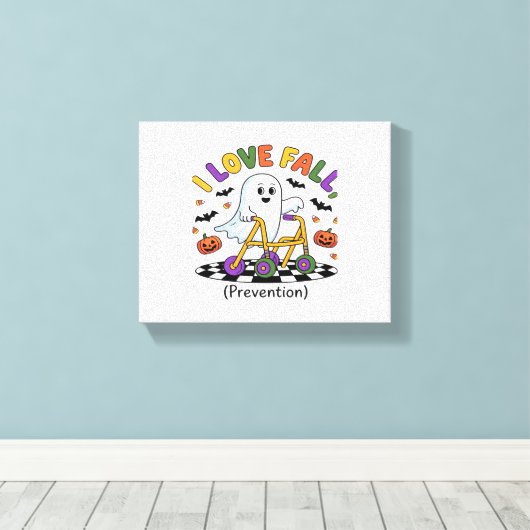 Niedlich I Liebe Herbstverhütung Physikalischer Th Leinwanddruck (Insitu (Holzboden))