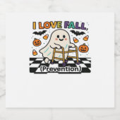 Niedlich I Liebe Herbstverhütung Physikalischer Th Schaumweinetikett (Einzelnes Label)