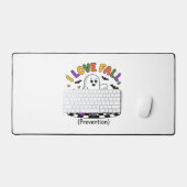 Niedlich I Liebe Herbstverhütung Physikalischer Th Schreibtischunterlage (Tastatur & Maus)