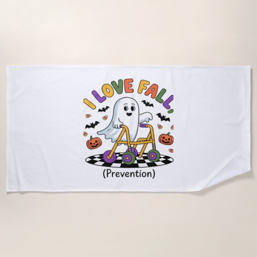 Niedlich I Liebe Herbstverhütung Physikalischer Th Strandtuch (Vorderseite)