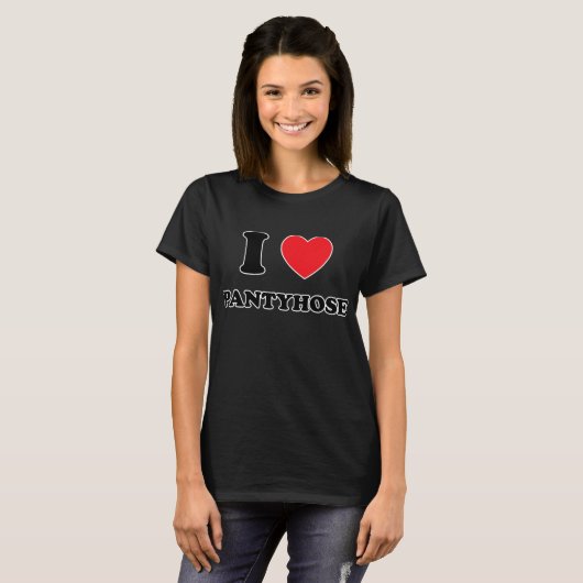 Niedlich I Liebe HerzStrumpfhosen T-Shirt (Vorne ganz)
