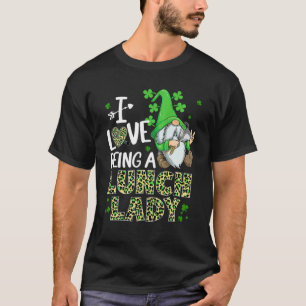 Niedlich I Liebe ist ein Mittagessen Lady Gnome Ha T-Shirt